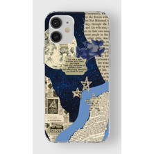 Manitoba Iphone 12 Mini Uyumlu Baskılı Yumuşak Silikon Şeffaf Telefon Kılıfı