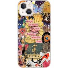 Manitoba Iphone 13 Uyumlu Baskılı Yumuşak Silikon Şeffaf Telefon Kılıfı