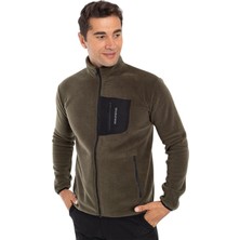 Crozwise Polar Fermuarlı Haki Erkek Outdoor Sweatshirt 6044-04