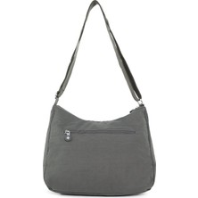 Sanmorris Kadın Suya Dayanıklı Kumaş 5 Gözlü Çapraz Okul Seyahat ve Omuz Çantası