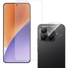Apsuwa Xiaomi 15T Pro Kamera Lens Koruyucu Şeffaf + Ekran Koruyucu