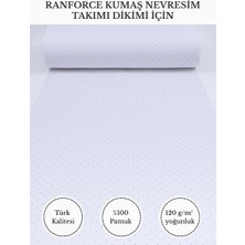 Fabricstown Renkli Baskılı Ranforce Kumaş – Pamuk Nevresimlik Kumaş, 240 cm En