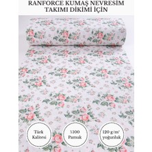 Fabricstown Renkli Baskılı Ranforce Kumaş – Pamuk Nevresimlik Kumaş, 240 cm En