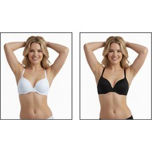 Bonbon Kadın Balenli Desteksiz 2 Renk 2'li Kombin Sütyen BB2136