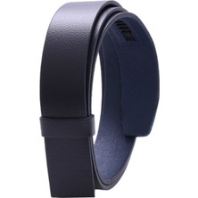 Livize Otomatik Toka Için Kemer %100 Manda Derisi Lacivert 3,5cm (Tokasız)