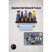 3art Metal Dekorasyon Atölye Duvar Rafı – Kağıt Havluluklu Organizer Raf, Garaj ve Hobi Alanı Düzenleyici