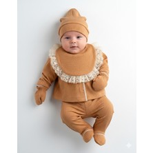 Eda Baby Dantel Detaylı 5'li Bebek Hastane Çıkış Seti %100 Pamuk