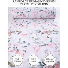 Fabricstown Renkli Baskılı Ranforce Kumaş – %100 Pamuk Nevresimlik Kumaş, 240 cm En