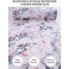 Fabricstown Renkli Baskılı Ranforce Kumaş – %100 Pamuk Nevresimlik Kumaş, 240 cm En