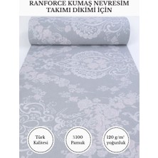 Fabricstown Renkli Baskılı Ranforce Kumaş – %100 Pamuk Nevresimlik Kumaş, 240 cm En