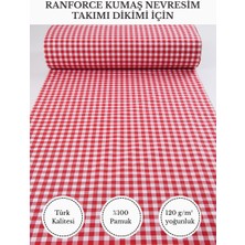 Fabricstown Renkli Baskılı Ranforce Kumaş – %100 Pamuk Nevresimlik Kumaş, 240 cm En