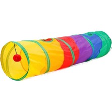 Gold Be Renkli Kedi Oyun Tüneli – Katlanabilir ve Dayanıklı Tasarım