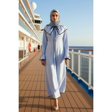 Benerly Kadın Gömlek Yaka Standart Kol Midi Elbise Terrycotton Kumaş Skater Kalıp Fonksiyonel Spor