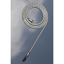 Rua Jewelry Çelik Ezme Elegant  Kolye 3 mm  | Kararmaz , Unisex , 2 Yıl Garantili