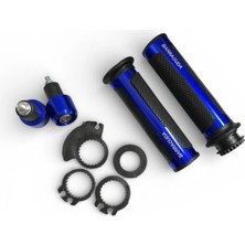 MOTORKİT MK Barracuda Mavi Modifiye Elcik Takım ve Denge Gidon Topuzu Set Universal - Pcx - Drift L - MT25 - R25 - Motorkit Mk