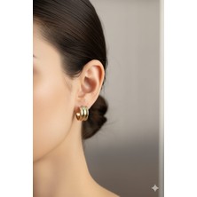 Livaz Accessories Çelik Kadın Minimal Halka Küpe