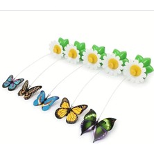 Gold Be Pilli Hareketli Dönen Kelebek Kedi Oyuncağı – Hareketli Tüy Oyuncağı