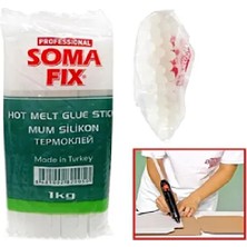 Apel Somafix 1 kg 11.3X300 mm Kalın Mum Silikon Çubuk Sıcak Şeffaf