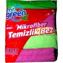 Mr. Green Temizlik Bezi  Mikrofiber Temizlik Bezi 5'li