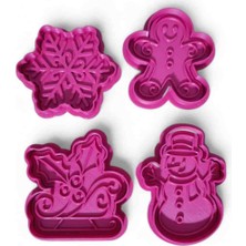 Linas World 4' Lü  Yeni Yıl Kurabiye Kalıbı