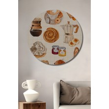 Teona Ahşap Dekoratif Ahşap Yuvarlak Tablo Kahvaltı Keyfi