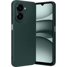 Techno Guru Redmi A5 4g Kılıf Karbon Desenli Şık Darkon Premium Silikon Kapak-Yeşil