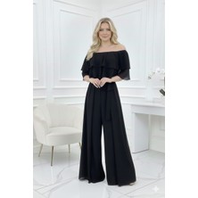 Florance Tekstil Büyük Beden Clara Abiye Tulum