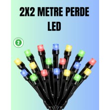 AK-SA-STR Su Geçirmez Pil Çalışan LED Perde Işık – Iç ve Dış Mekan