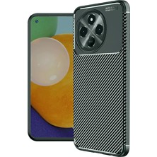 Techno Guru Tecno Spark 30 Pro Kılıf Karbon Desenli Şık Darkon Premium Silikon Kapak-Yeşil