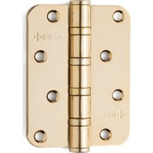 System 10 cm Yönsüz Menteşe 4 Bilyalı 3 mm Altın