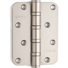 System 10 cm Yönsüz Menteşe 4 Bilyalı 3 mm Saten Nikel