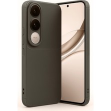 Techno Guru Vivo V50 Lite 4g Kılıf Karbon Desenli Şık Darkon Premium Silikon Kapak-Kahve