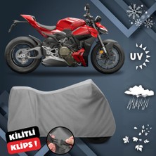 ULTRASHOP Ducati Streetfighter V4 S Su Geçirmez Motosiklet Brandası Dış Mekan Motosiklet Örtüsü