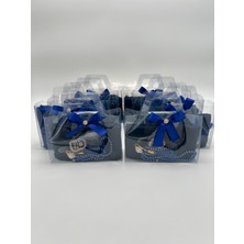 10 Adet Çanta Görünümlü Kutu Içinde Flamlı Örtü, Inci Tesbih ve Taşlı Zikirmatik Hediyelik Set