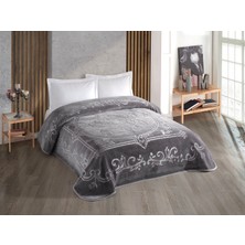 Bella Home Kristal Çift Kişilik Düz Renk Battaniye - 220X240 cm - Orijinal Kutulu