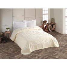 Bella Home Kristal Çift Kişilik Düz Renk Battaniye - 220X240 cm - Orijinal Kutulu