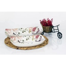 Elif Aksesuar Yns Yns 990101DIGI Kayık Tabak Dijital Baskılı 2 Li 31*26 cm