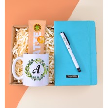 UltraNova Renkli Defter, Şık Roller Kalem, Baskılı Kupa ve Kahve Hediye Seti