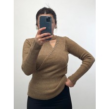 Nisum Moda Taşlı Yumoş Triko Bluz