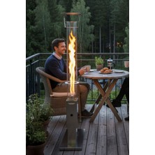 Box&Box Pelet Soba, Roket  Soba, Kamp, Outdoor, Balkon, Teras, Yüksek Kalite Cam Soba-Pürmüz&pelet Hediyelib