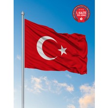 Bilsan Türk Bayrağı 100X150 cm - Alpaka Kumaş