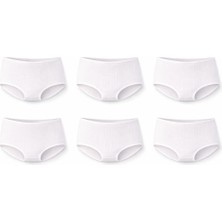 İncili 6'lı Set Kız Çocuk Ip Askılı Raporlu Ribana Bikini - (Pembe - Bej - Lila)