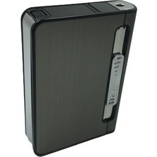 Silvio Monetti Çakmak Tabaka Kısa Sigara Çıkaran Çakmaklı Tabaka