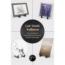 3art Metal Dekorasyon Dergilik & Kitaplık – Minimal Siyah Masaüstü Kitap ve Dergi Düzenleyici