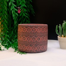 BGG Dantel Işlemeli Elyapımı Dekoratif Beton Saksı