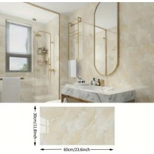 MUHTELİFİÇGİYİM Sarı Mermer Desenli Alüminyum Duvar Sticker