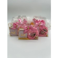 10 Adet Çanta Görünümlü Kutu Içinde Mini Kuran, Inci Tesbih ve Taşlı Zikirmatik Hediyelik Set