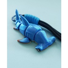 Anahtarlık Çanta Süsü Büyük Çekiç Başlı Köpek Balığı Oynar Eklem Oyuncak Yılbaşı Doğum Günü Hediye