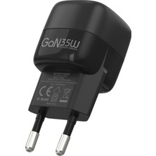 Realpower Pd Gan 35W Usb-C Hızlı Şarj Cihazı Siyah TC35WBK