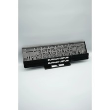 Plakam54 Kişiye Özel Isimli Siyah Pleksi Araba Plakalığı